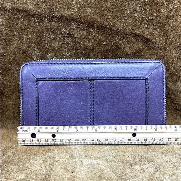 Purple Leather Wallet - Picture 9 of 14